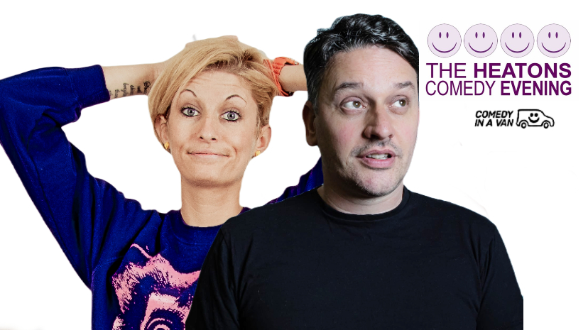 Alex Boardman introduces Simon Wozniak and Harriet Dyer at Stockport's longest running comedy night! Heatons Comedy Evening Sunday 2 April 2023