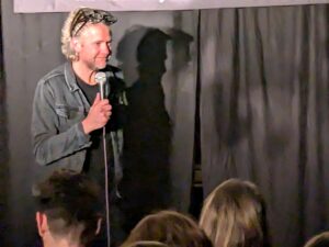 Rob Rouse at The Swan at Tarporley, December 2024 (C) Comedy In A Van