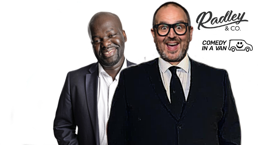 Russell Hicks, Daliso Chaponda, Olivia Lee, MC Justin Moorhouse at The Lion & Swan, Congleton. Wednesday 3 April 2024 (C) Comedy In A Van