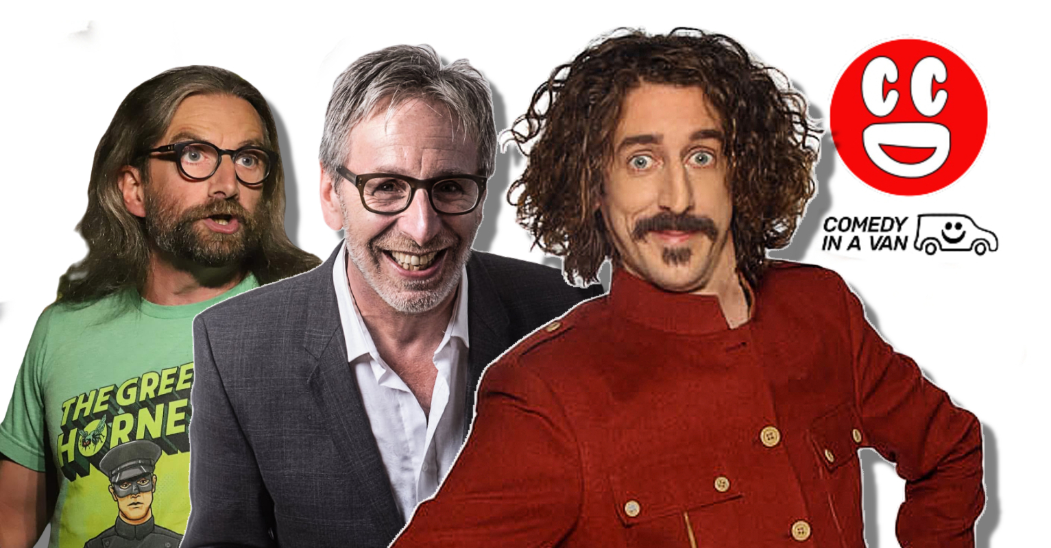 Ian Stone, Paul Pirie, Sallyann Fellowes, MC Tom Wrigglesworth at Didsbury Comedy Club, Manchester Sunday 7 December 2025 (C) Comedy In A Van