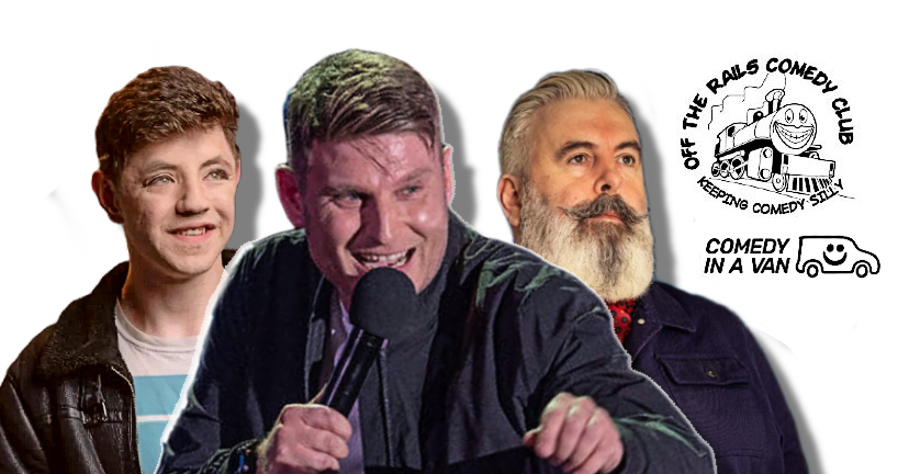 Scott Bennett, Sam Serrano, Ant Dewson & Mick Ferry at OTR Comedy Club Saddleworth Monday 29 December 2025 (C) Comedy In A Van
