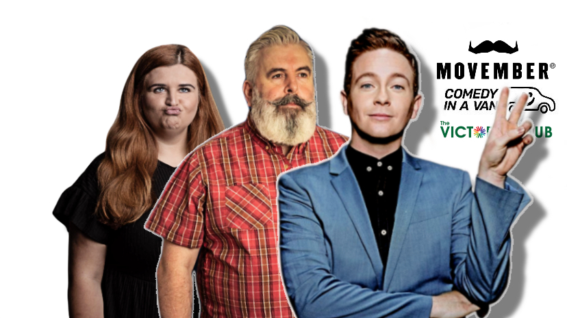 Holmes Chapel Comedy fundraiser for Movember Mick Ferry, Stephen Bailey, Alex Stringer & Rob Riley. Friday 20 November (C) Comedy In A Van