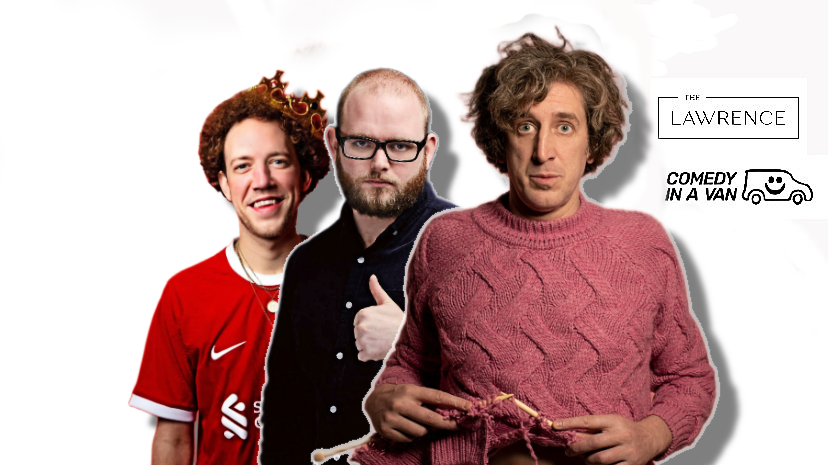 Padiham Comedy Club in December 2026 with Tom Wrigglesworth, Will Duggan, Josh Sedman and MC Kyle Legacy (C) Comedy In A Van 2026
